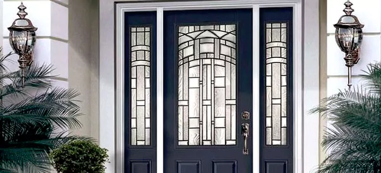 Stained Glass Door Panels in Coral Gables, FL