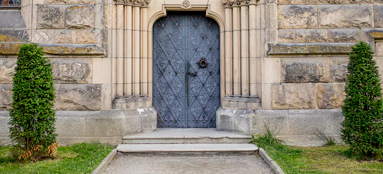 Traditional Double Front Doors in Coral Gables, FL