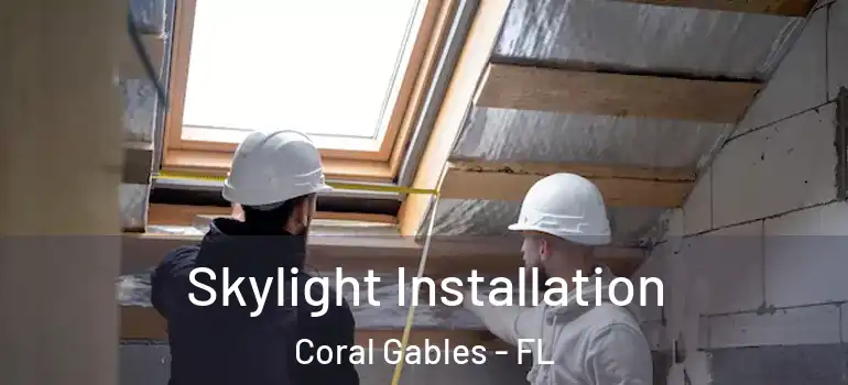  Skylight Installation Coral Gables - FL